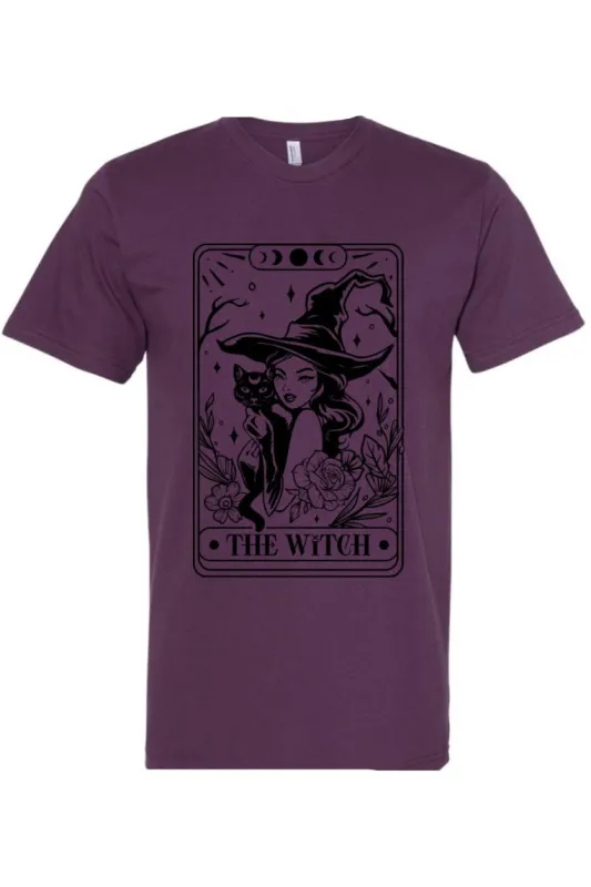 The Witch Tarot T-Shirt: Plum made by Modcloth