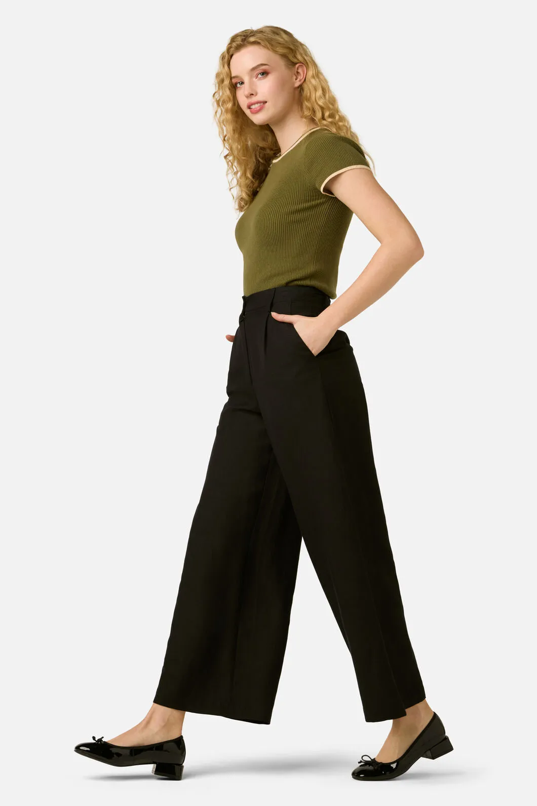 Layla Linen Blend Culotte sold by Modcloth product image thumbnail 3