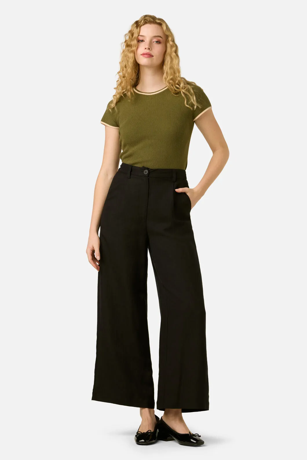 Layla Linen Blend Culotte sold by Modcloth product image thumbnail 2