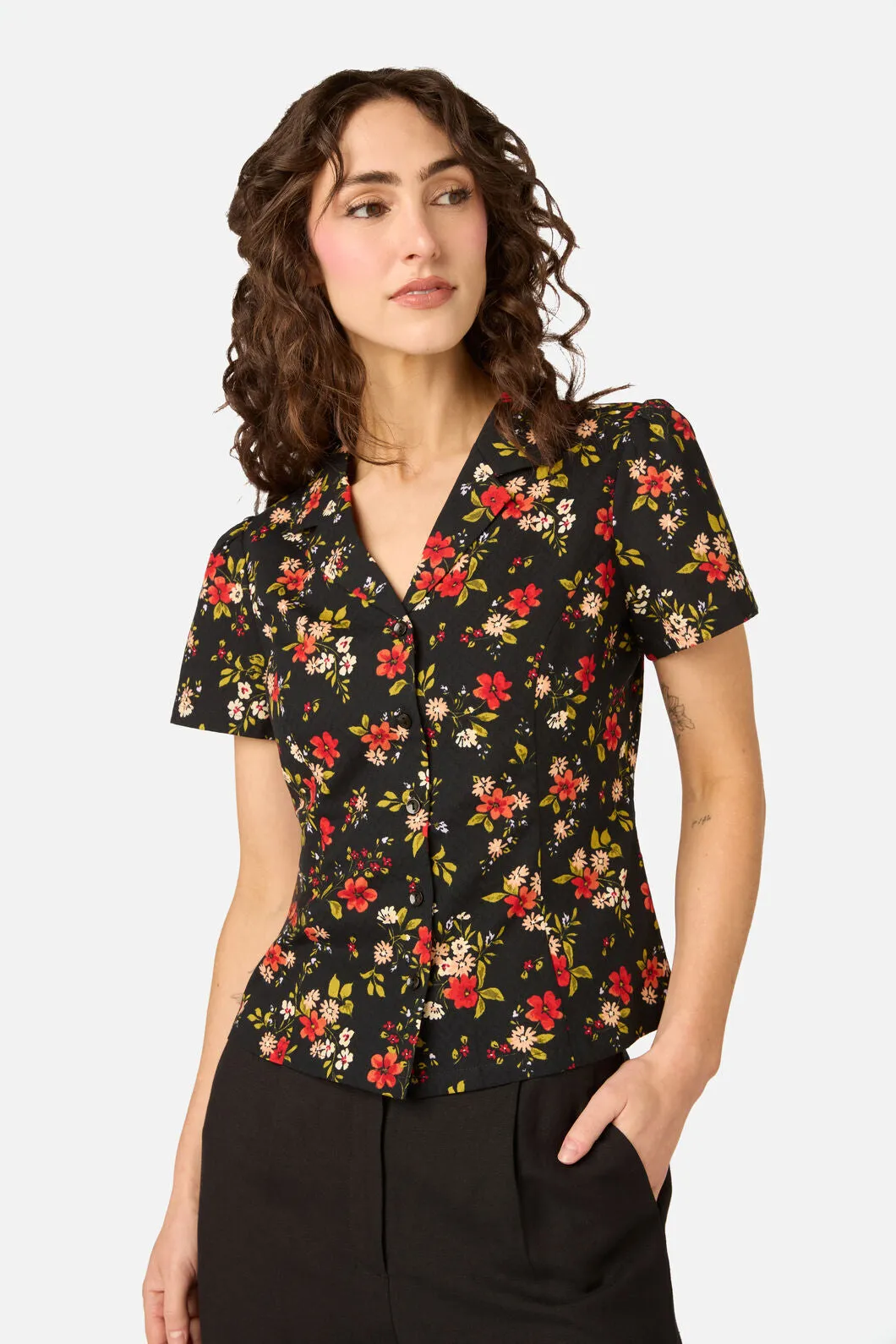Posy Floral Blouse sold by Modcloth product image thumbnail 5