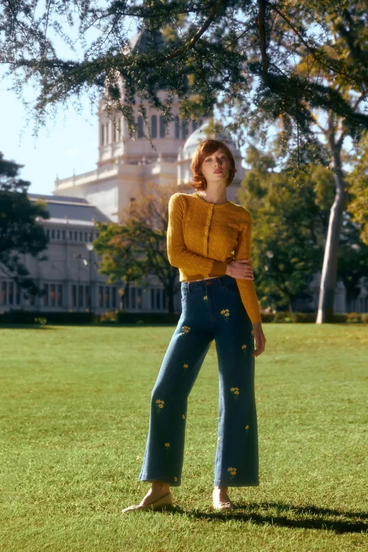 Goldie Embroidered Jean made by Modcloth