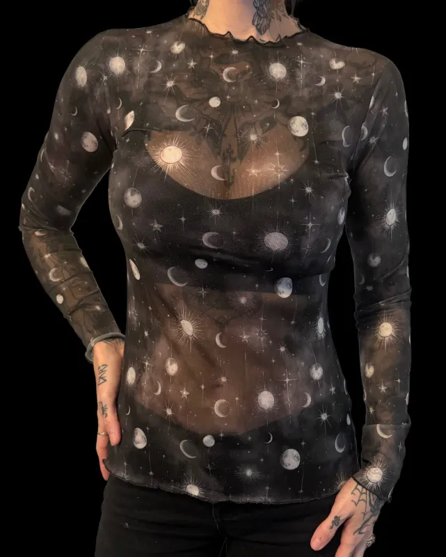 Sheer Mesh Top - Sun and Moons made by Modcloth