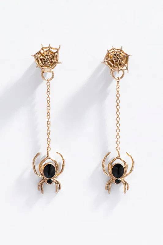 Anjelica Spider Drop Earrings made by Modcloth