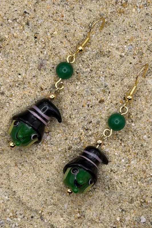 Salem - Witch Earrings: Handmade, Glass, One-of-a-Kind made by Modcloth