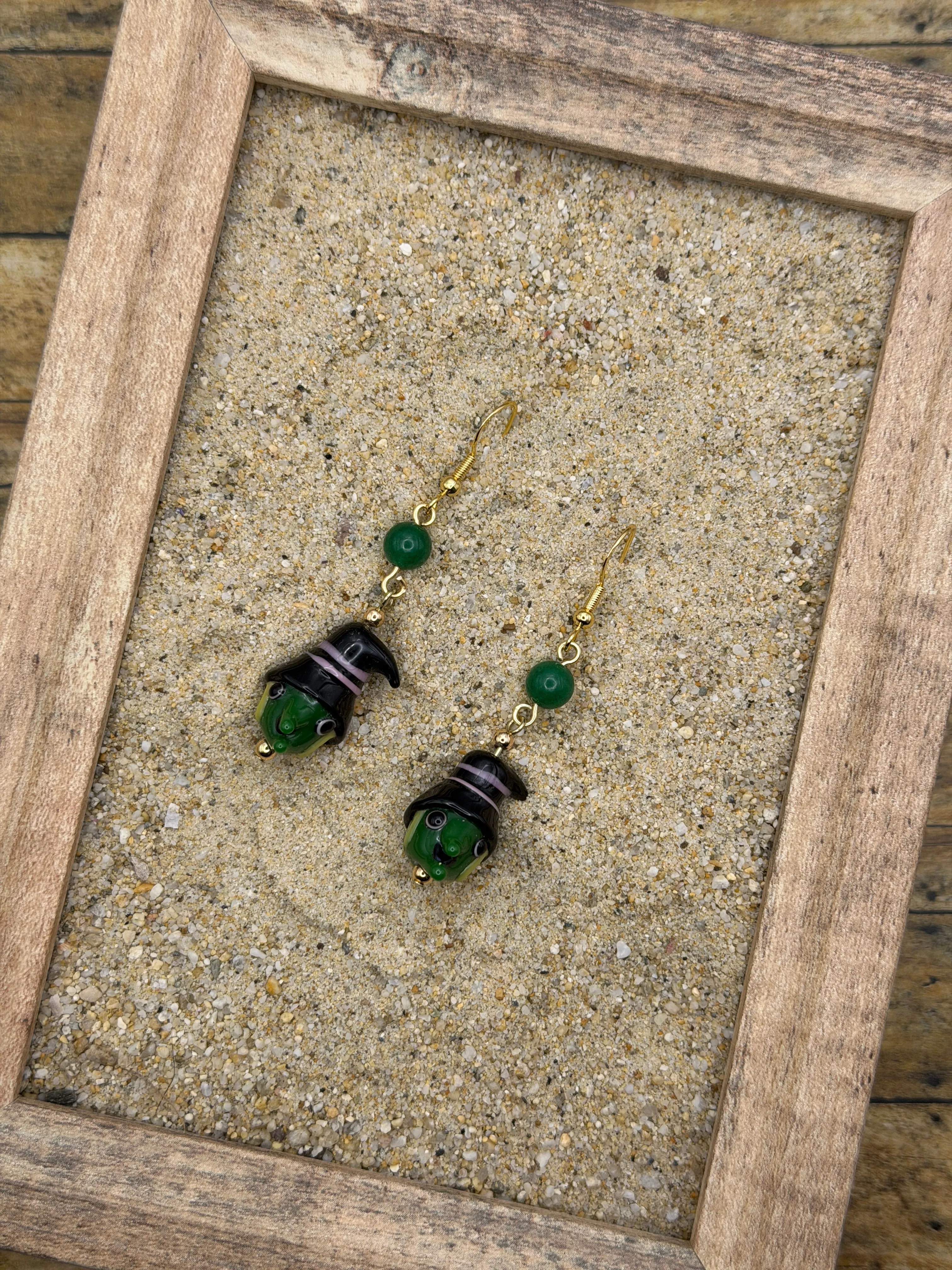 Salem - Witch Earrings: Handmade, Glass, One-of-a-Kind sold by Modcloth product image thumbnail 3