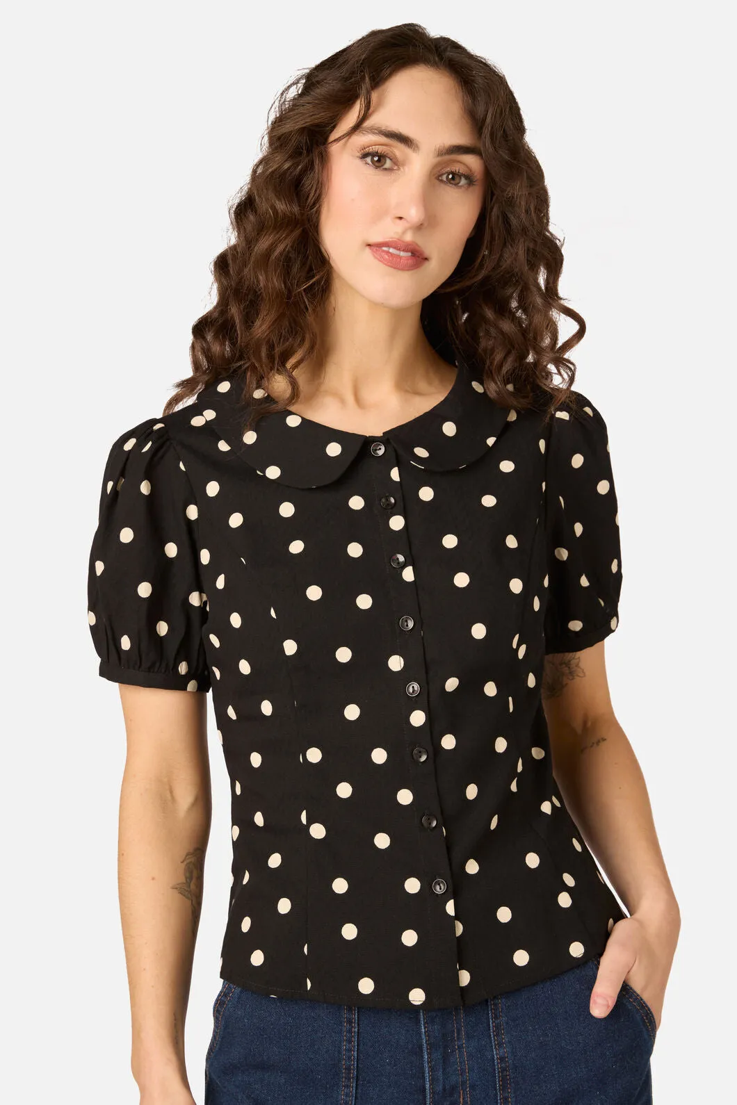 Kelly Polka Dot Blouse sold by Modcloth product image thumbnail 3