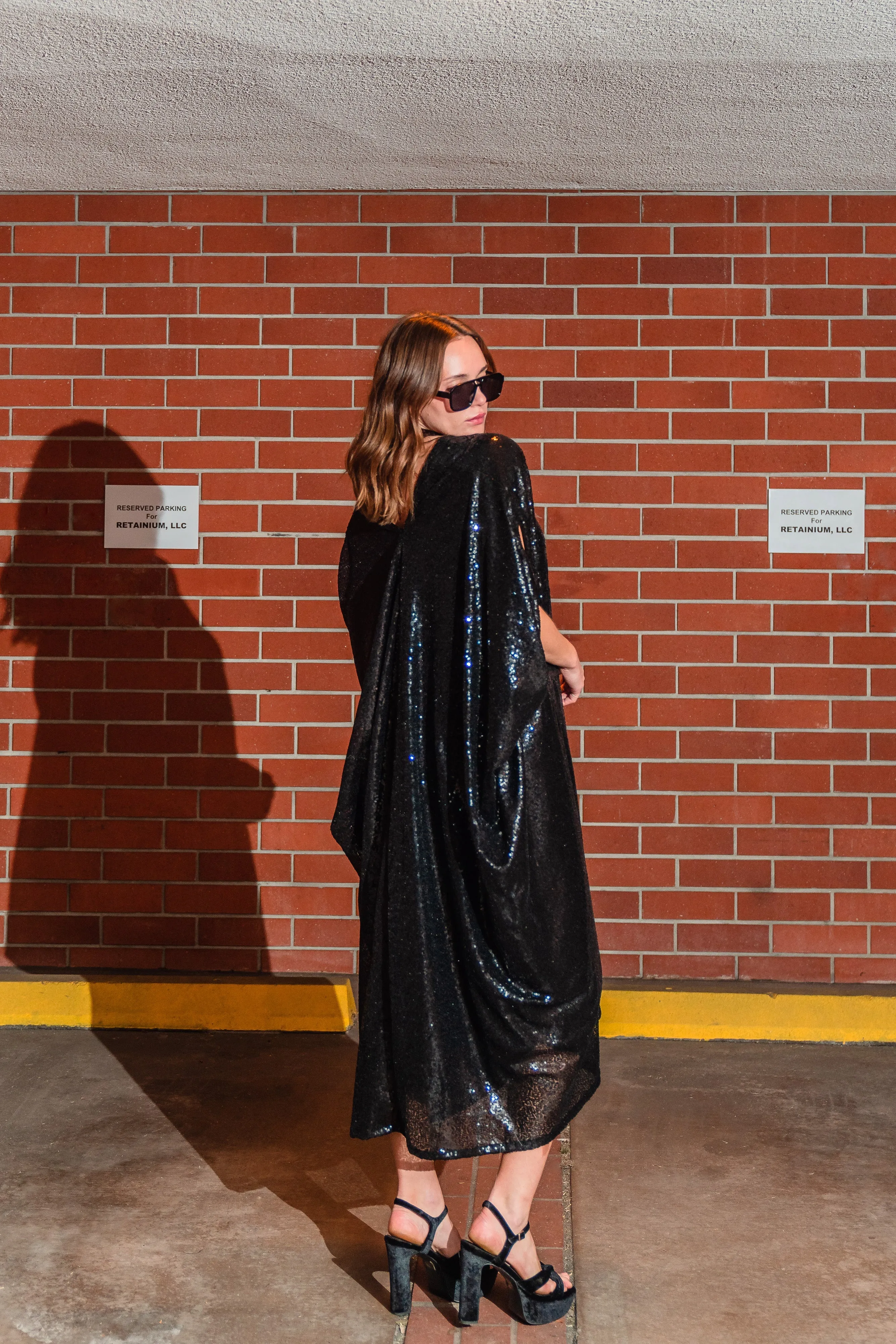 Black Sequin Caftan Kaftan Dress sold by Modcloth product image thumbnail 2