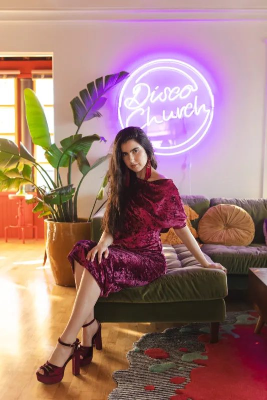 Bordeaux Crushed Velvet Angle Dress made by Modcloth