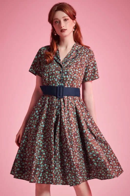 Rustic Elegance Casual Dress with Pockets made by Modcloth