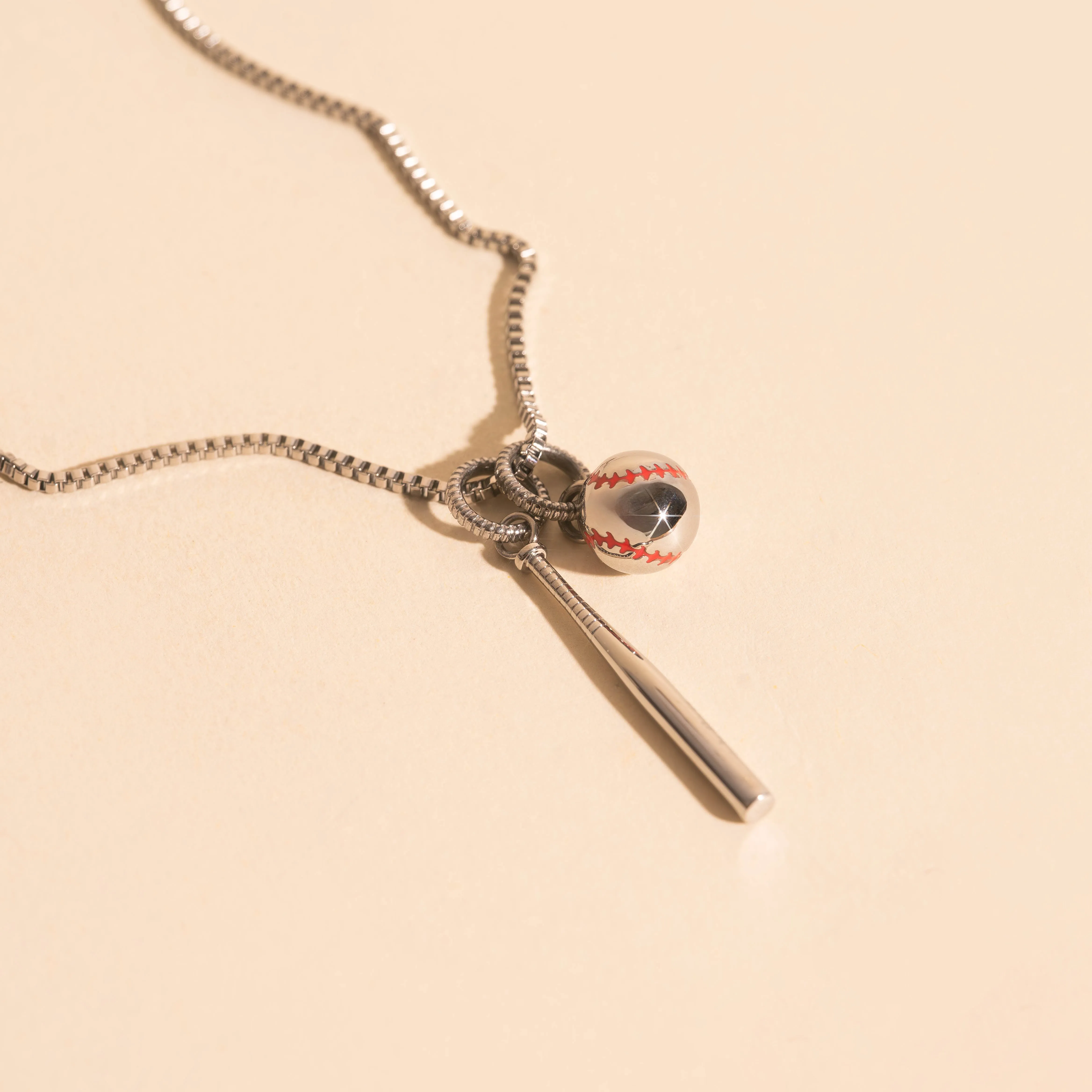 Fastball Necklace Charm sold by Modcloth product image thumbnail 5