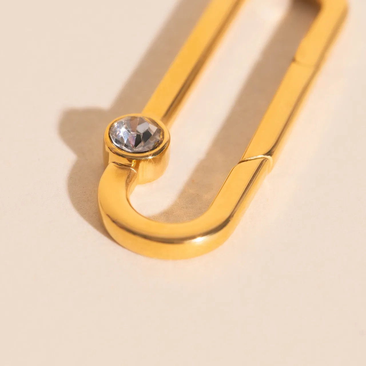 Crystal Rectangle Necklace Charm Clasp (30mm) sold by Modcloth product image thumbnail 3