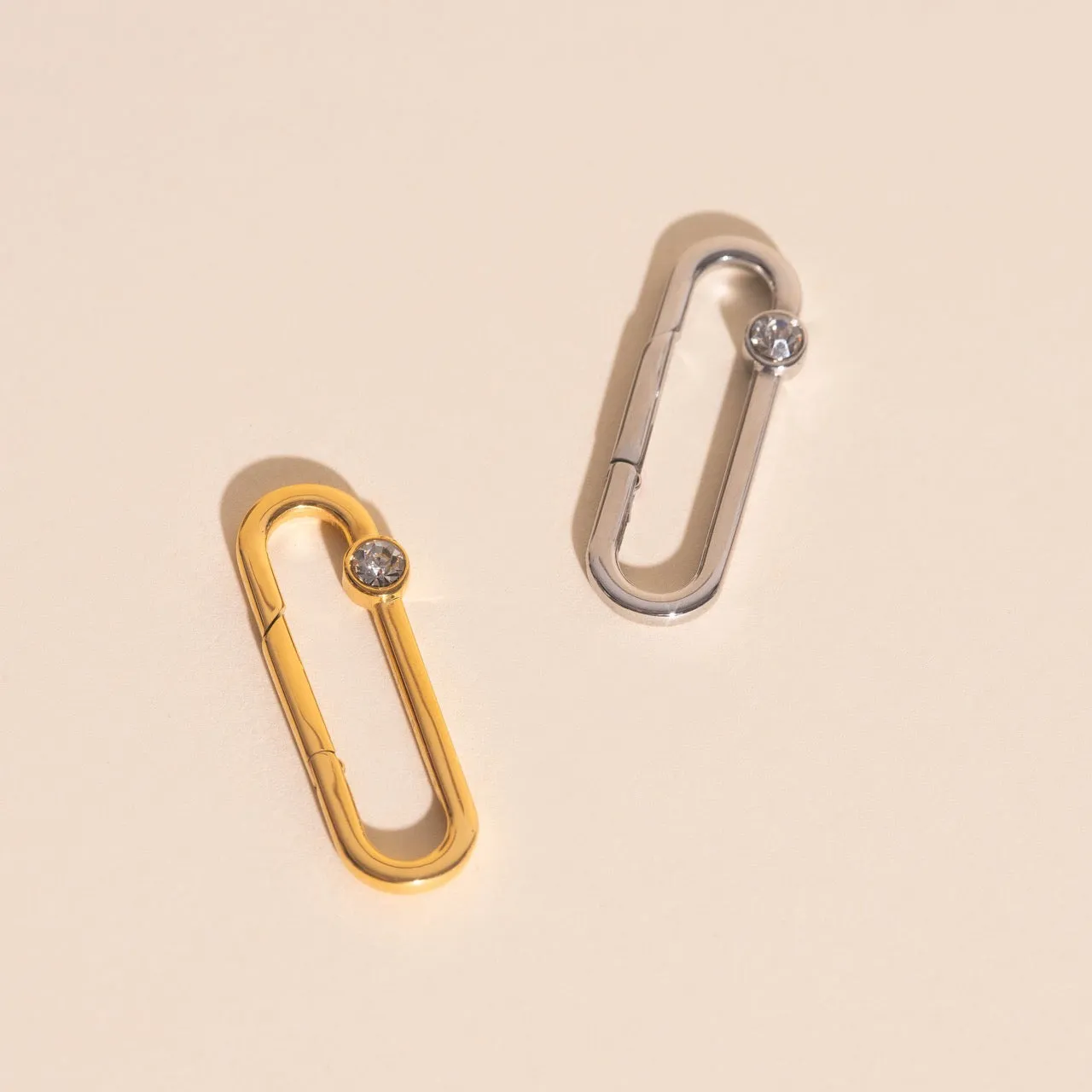 Crystal Rectangle Necklace Charm Clasp (30mm) sold by Modcloth product image thumbnail 4