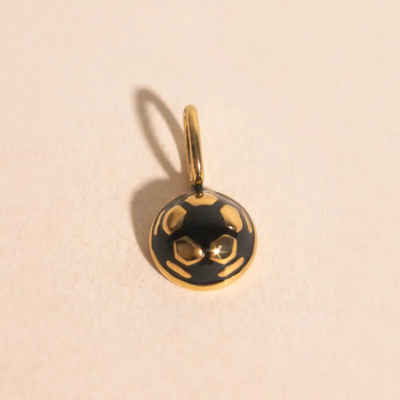 Soccer Ball Necklace Charm made by Modcloth