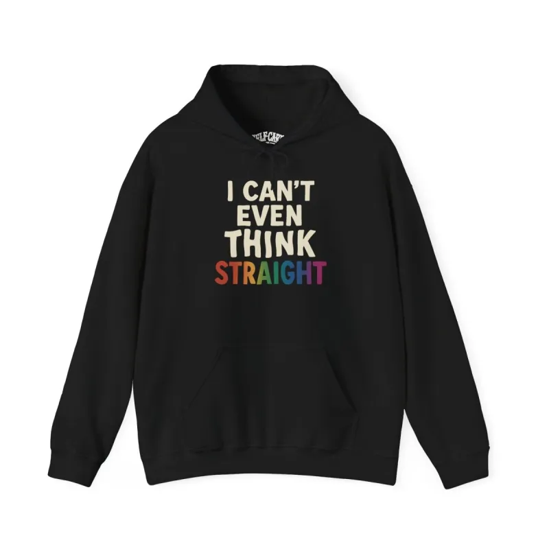 I Can't Even Think Straight Hoodie made by Modcloth