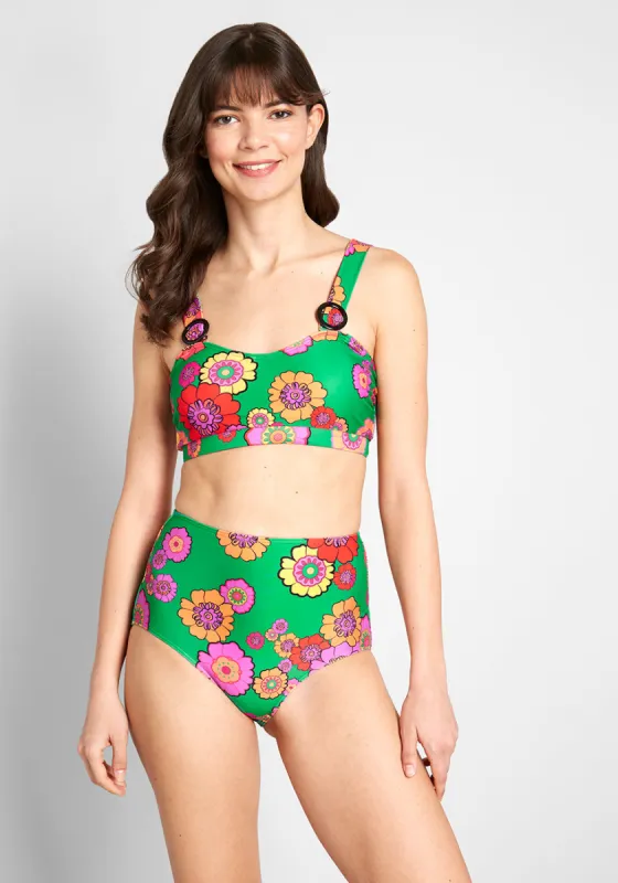 The Sara High-Waisted Bikini Bottom sold by Modcloth