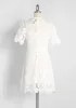 In Delicate Detail Mini Dress sold by Modcloth