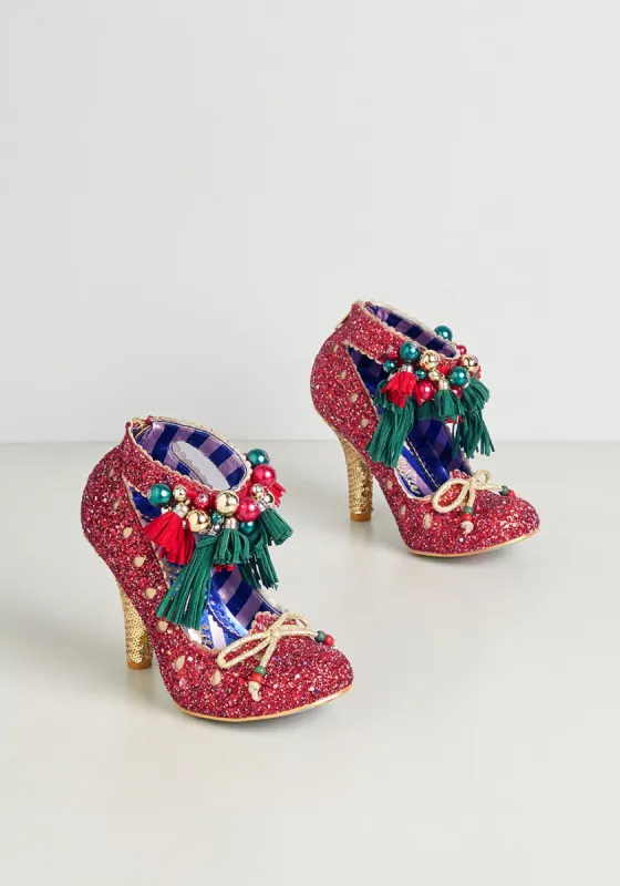 Holiday Trimmings Heel sold by Modcloth