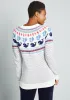 Sailing With Whales Fair Isle Sweater sold by Modcloth