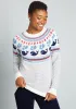 Sailing With Whales Fair Isle Sweater sold by Modcloth