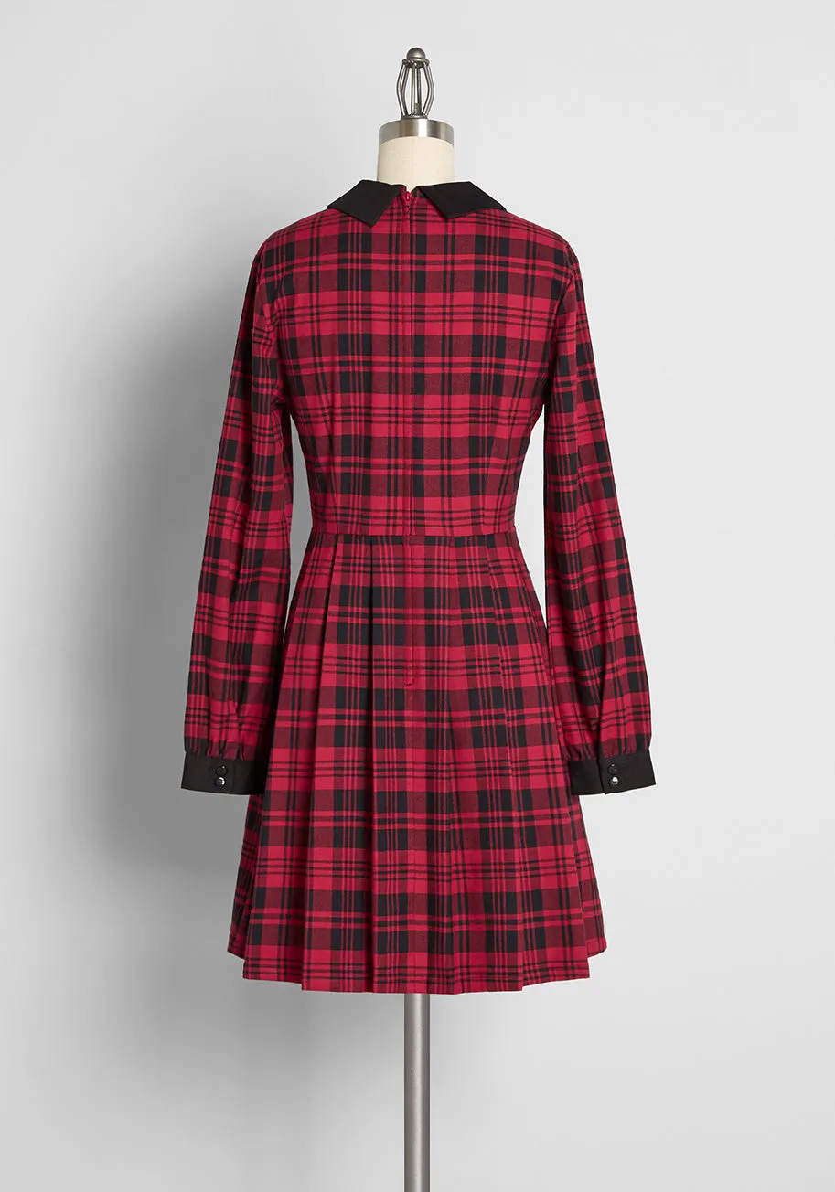 Plaid For You Fit and Flare Dress sold by Modcloth product image thumbnail 2