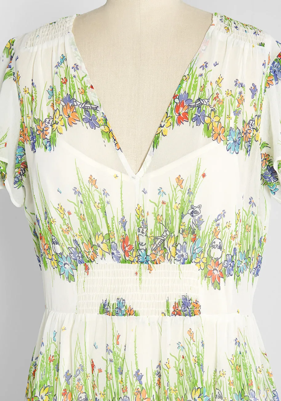 Whimsy in the Garden Fit and Flare Dress sold by Modcloth product image thumbnail 3