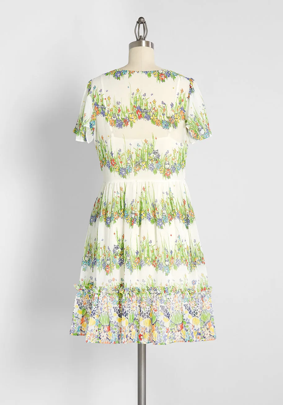Whimsy in the Garden Fit and Flare Dress sold by Modcloth product image thumbnail 2