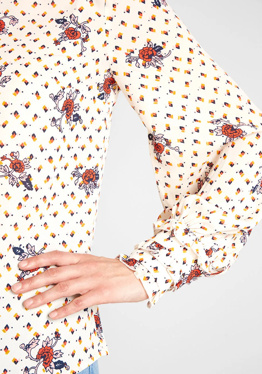 A Grace of One's Own Chiffon Blouse sold by Modcloth product image thumbnail 5