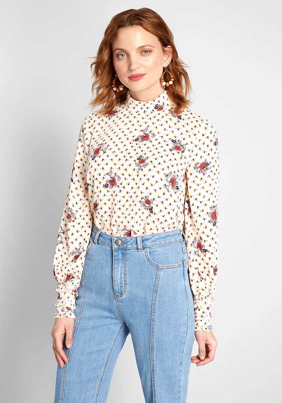 A Grace of One's Own Chiffon Blouse sold by Modcloth product image thumbnail 2