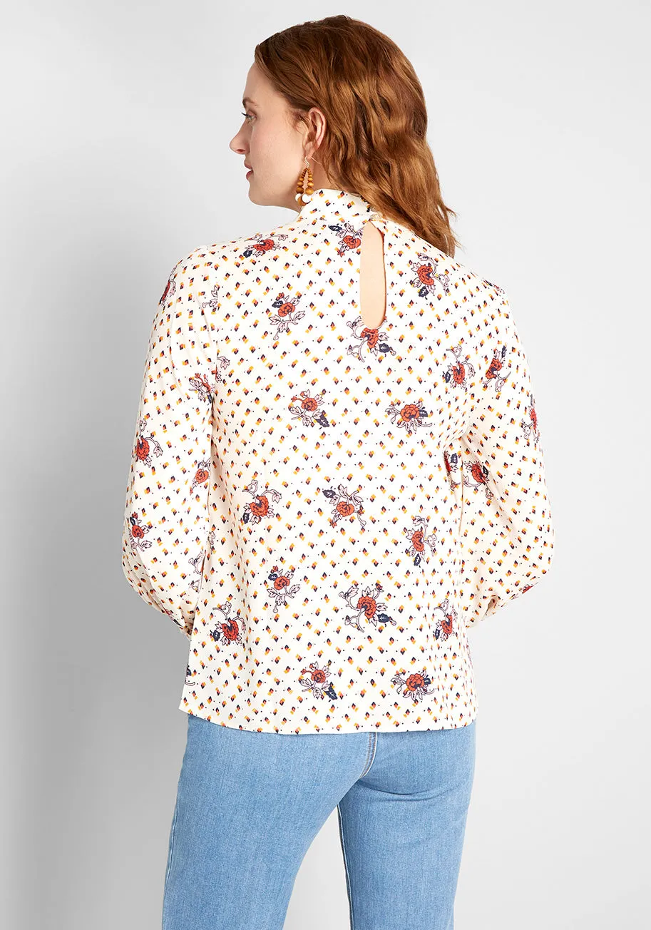 A Grace of One's Own Chiffon Blouse sold by Modcloth product image thumbnail 3