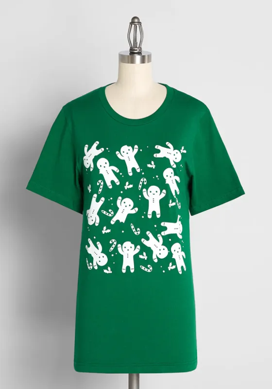 Nibbling On Holiday Cookies Graphic Tee sold by Modcloth