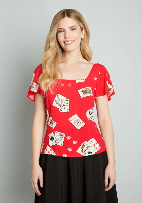 Dealing With The Cuteness Top sold by Modcloth