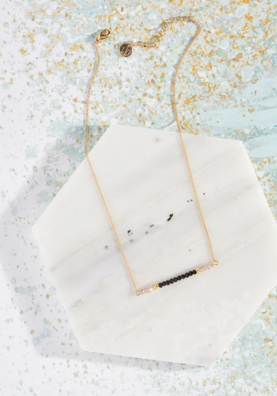 Rays the Bar Necklace in Black sold by Modcloth