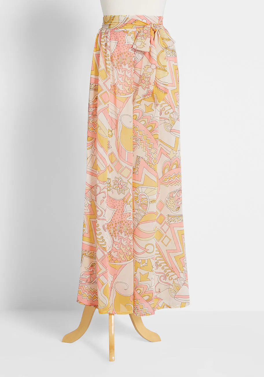 Proven Groovy Chiffon Wide-Leg Pants sold by Modcloth