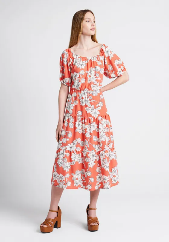 Bloom Wildly Tiered Midi Dress sold by Modcloth