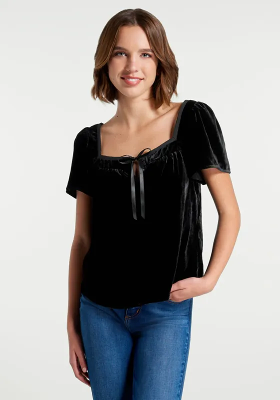 Fit To Be Tied Velvet Top sold by Modcloth