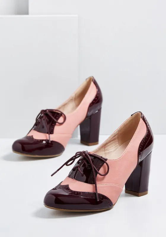 Gloss It Over Oxford Heel sold by Modcloth