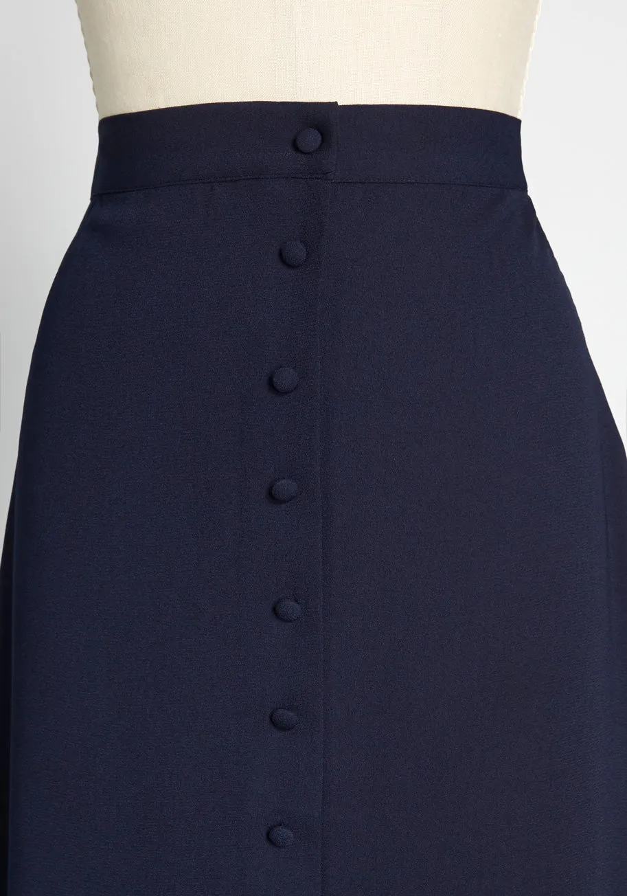 Buttoned Up in Style Midi Skirt sold by Modcloth product image thumbnail 3