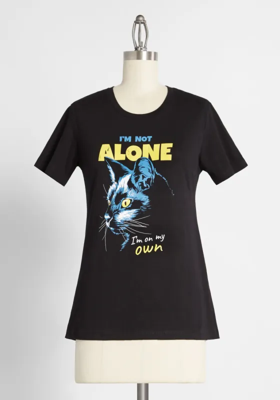 Never Alone Graphic Tee made by Modcloth