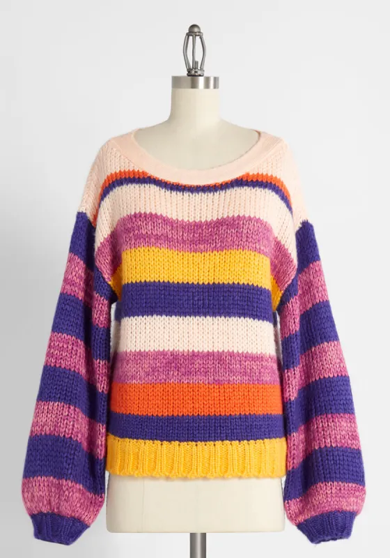 Rain at Sunset Pullover Sweater sold by Modcloth