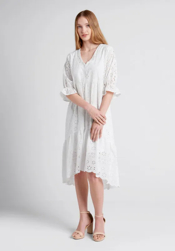 Taking The Day Hi Lo Midi Dress sold by Modcloth