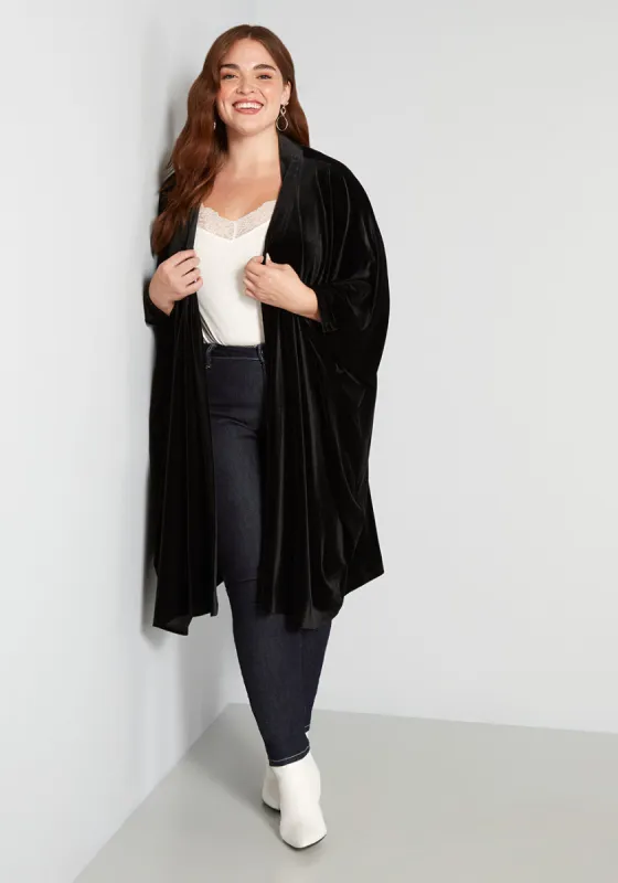 Draped in Decadence Velvet Kimono sold by Modcloth