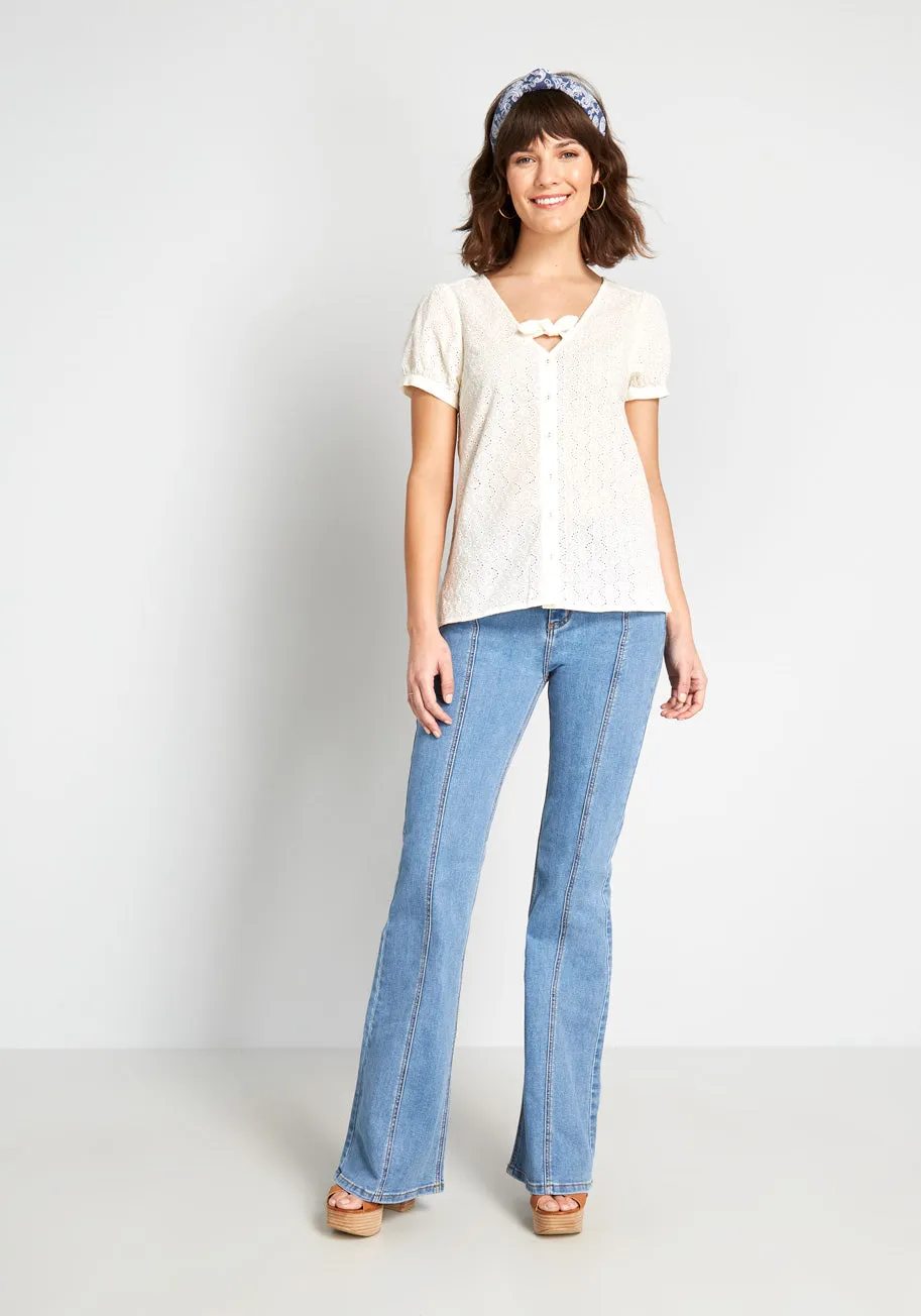 Polished Touch Cotton Blouse sold by Modcloth product image thumbnail 3