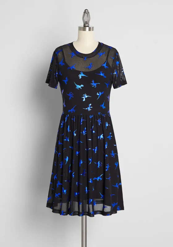 Veloci-rapture Fit and Flare Dress sold by Modcloth