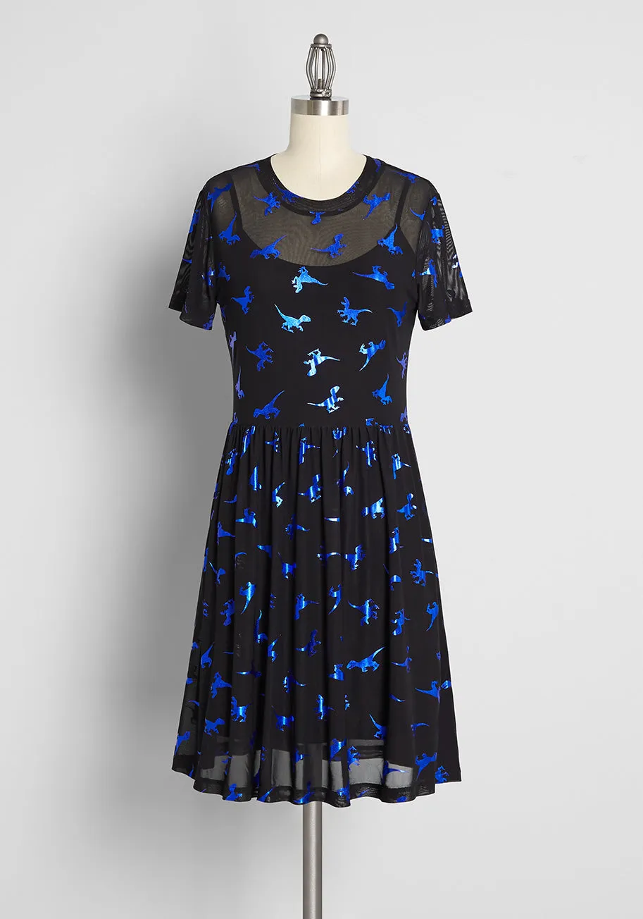 Veloci-rapture Fit and Flare Dress sold by Modcloth