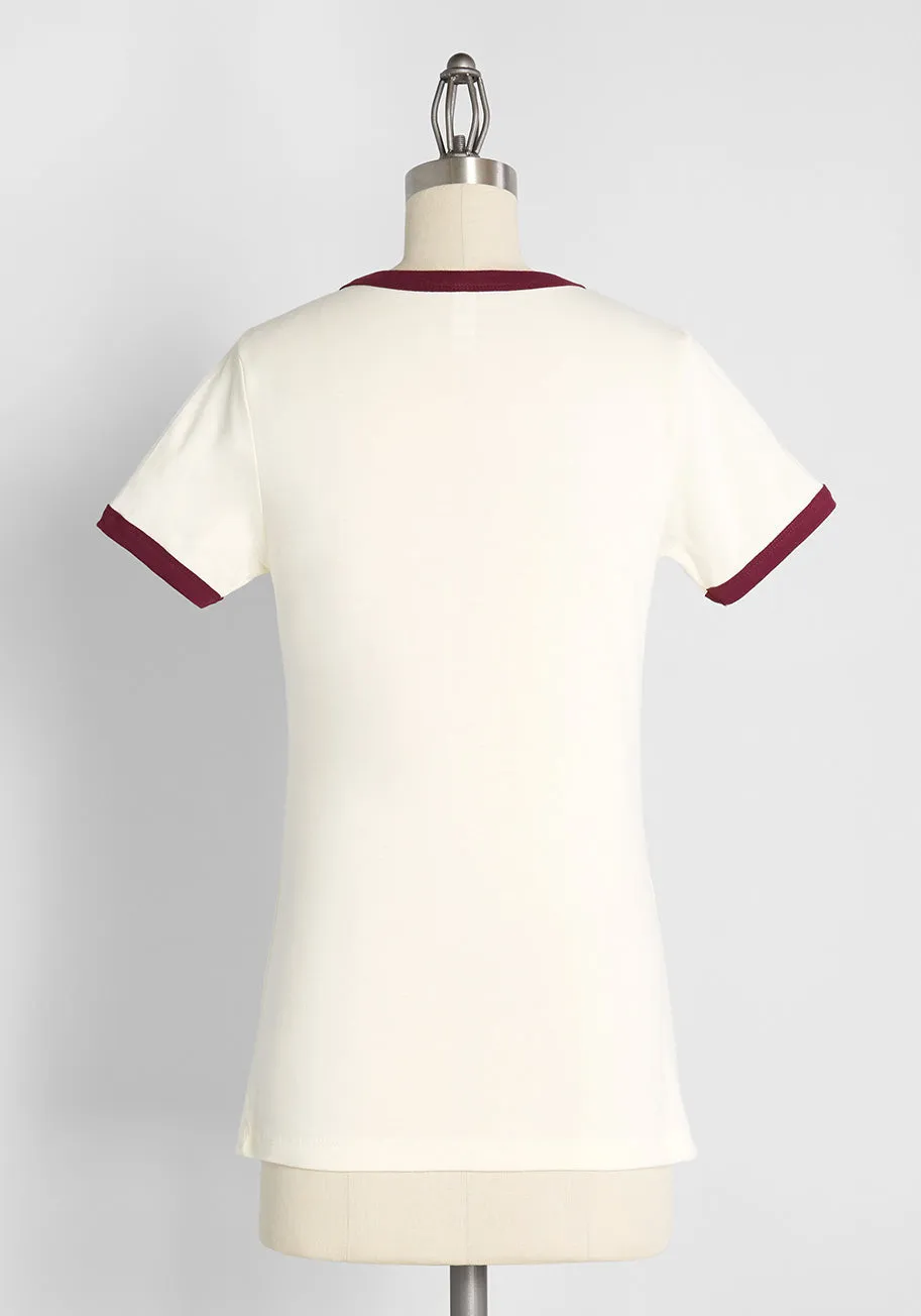 Coffee Is My Anti-Depresso Graphic Ringer Tee sold by Modcloth product image thumbnail 2