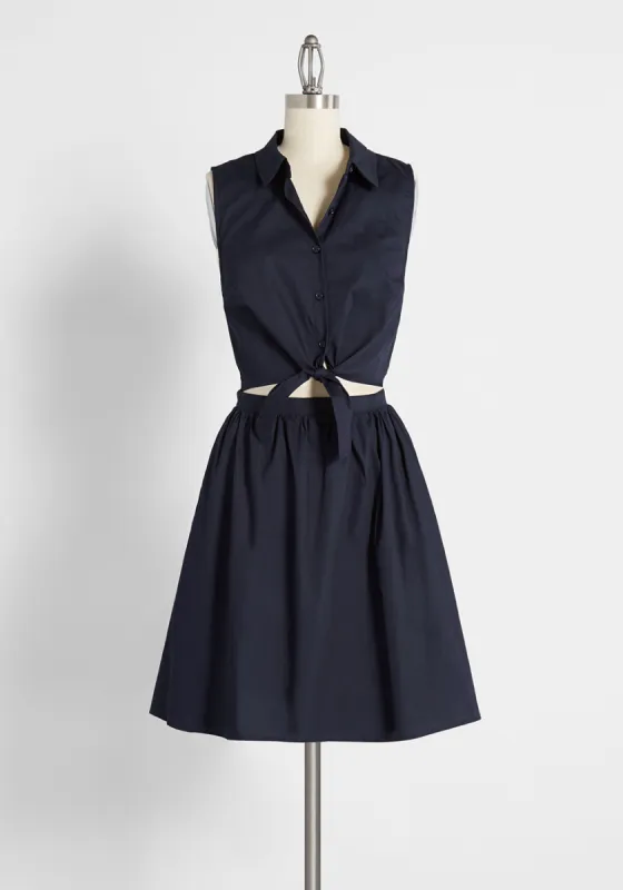 Flocking For The Festivities Shirt Dress sold by Modcloth