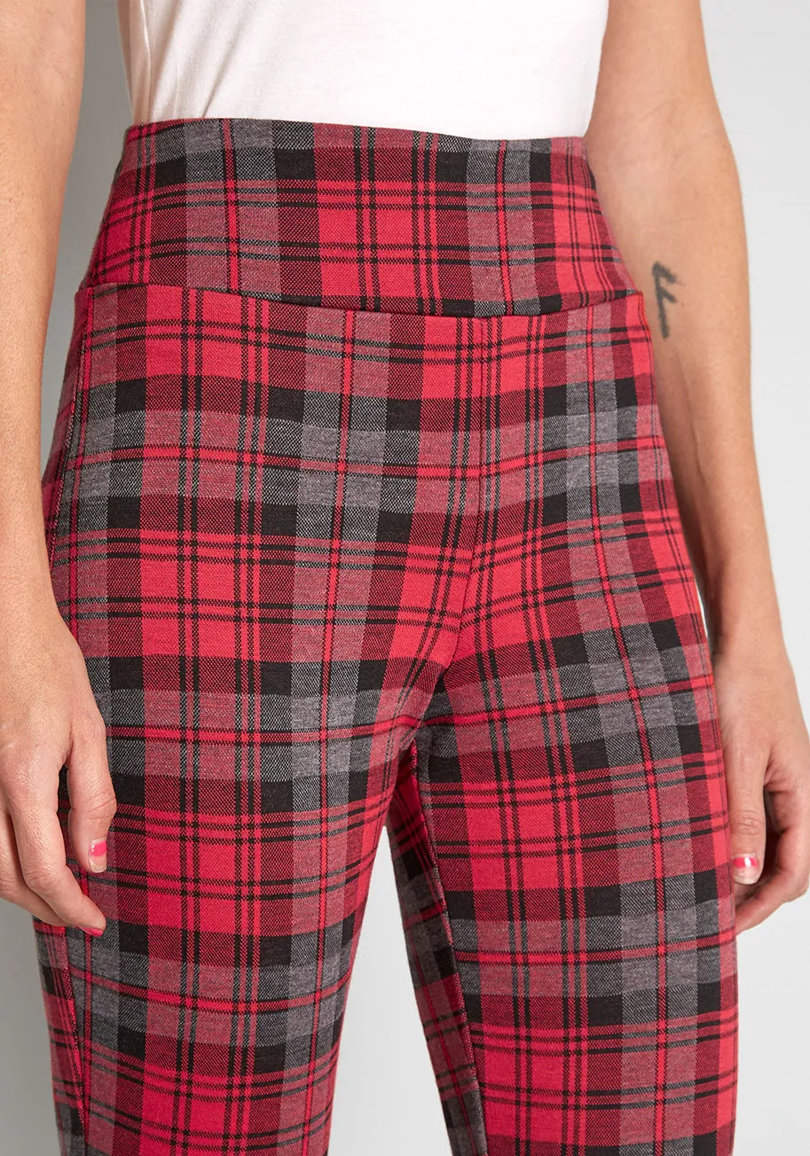 Never Plaid It So Good Leggings sold by Modcloth product image thumbnail 3