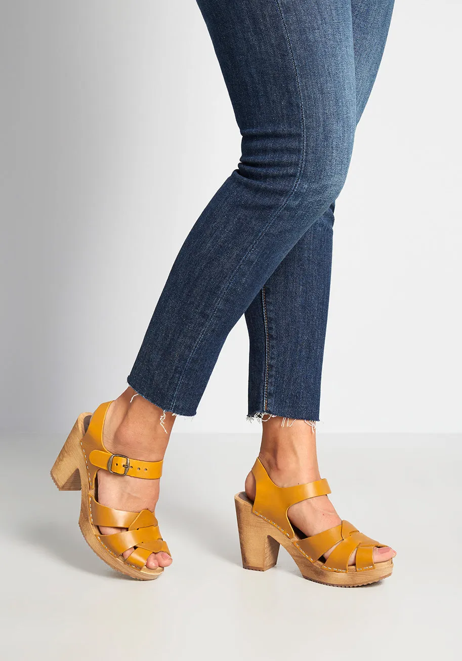 True to Platform Leather Clog sold by Modcloth product image thumbnail 2