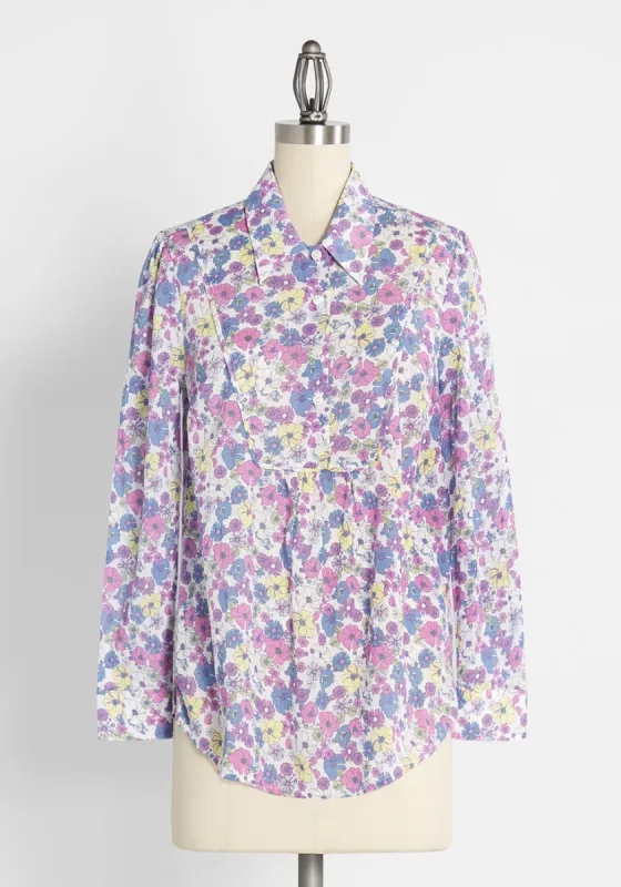 Flower Patch Pleasantries Shirt sold by Modcloth