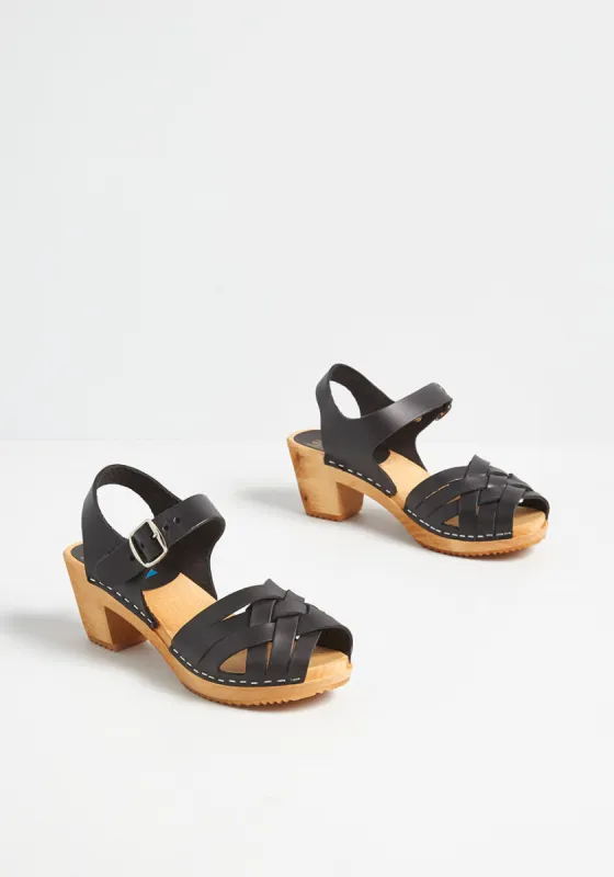 Just How I Stroll Leather Clog sold by Modcloth